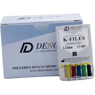 کا k فایل دستی 25 میلیمتر دندانپزشکی دنکو DENCO